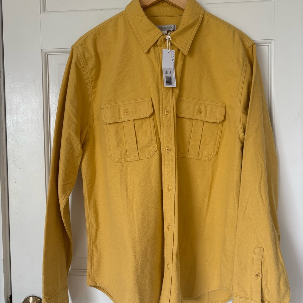BNWT Outerknown Yellow Chamois Shirt